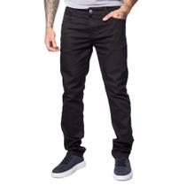 Calça Sarja Masculina Pitt Slim Fit Preta