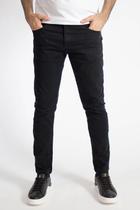 Calça Sarja Masculina Skinny Básica Five Polo Wear Preto