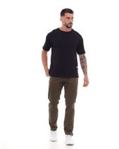 Calça Sarja Masculina Slim Fit Básica 22191 Eae-Militar