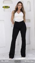 Calça Sarja preta Flare, Mulheres Altas, Ri19 SKU 040154