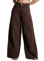 Calça Sarja Sawary Balloon - 283230 - marrombr 42 Calça Sarja Sawary Balloon - 283230 - marrombr 42