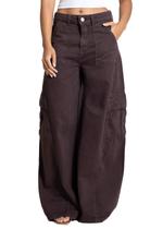 Calça Sarja Sawary Balloon - 283843 - marrombr 36 Calça Sarja Sawary Balloon - 283843 - marrombr 36