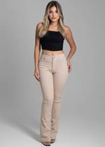 Calça Sarja Sawary Boot Cut - 274683 Bege