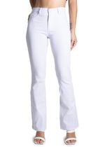 Calça Sarja Sawary Boot Cut - 276124 Branco