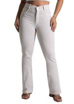 Calça Sarja Sawary Boot Cut - 278921 Bege