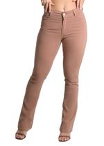 Calça Sarja Sawary Boot Cut - 280284 Marrom