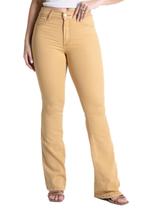 Calça Sarja Sawary Boot Cut - 281809 - Amarelo 46