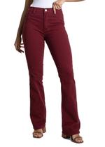 Calça Sarja Sawary Boot Cut - 283016 - Vinhobr 44 Calça Sarja Sawary Boot Cut - 283016 - Vinhobr 44