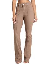 Calça Sarja Sawary Boot Cut - 283671 - Marrom 42
