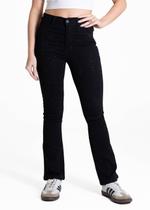 Calça Sarja Sawary Boot Cut Petit Brilho - 283920 - preto 36