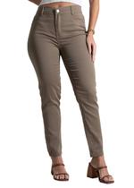 Calça Sarja Sawary Cigarrete - 282138 - Caqui escuro 42 Calça Sarja Sawary Cigarrete - 282138 - Caqui escuro 42