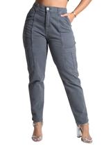 Calça Sarja Sawary Mom - 278130 Cinza