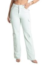 Calça Sarja Sawary Reta - 281968 - verde 36