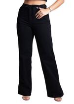 Calça Sarja Sawary Wide Leg - 277539 Preto