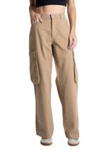 Calça Sarja Sawary Wide Leg - 280760 - Bege 42