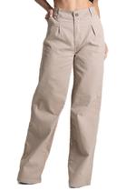 Calça Sarja Sawary Wide Leg - 281825 - Areia 42