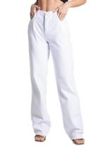 Calça Sarja Sawary Wide Leg - 281913 - branco 34