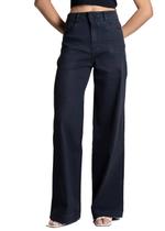 Calça Sarja Sawary Wide Leg - 283483 - Preto 46 Calça Sarja Sawary Wide Leg - 283483 - Preto 46