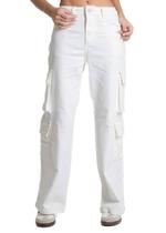Calça Sarja Sawary Wide Leg Petit - 282404 - Off white 38
