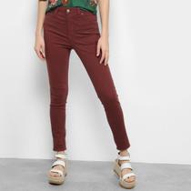 Calça Sarja Skinny Farm Color Cintura Média Feminina