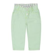Calça sarja soltinha cós estampado fem. 1/3 Calça sarja soltinha cós estampado fem. 1/3