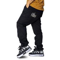 Calça Sarja Trip Side Carpinteiro Hip Hop Preto C034 Cor:PretoTamanho:46