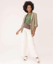 Calça Sarja Wide Leg Feminina Bolsos Marisa-08415 Calça Sarja Wide Leg Feminina Bolsos Marisa-08415