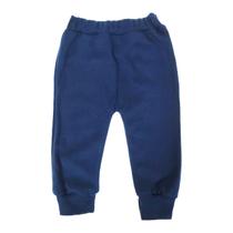 Calça saruel azul marinho lisa