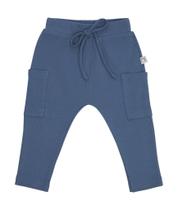 Calça Saruel Botânica Azul - Little Pi Calça Saruel Botânica Azul - Little Pi