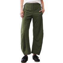 Calça SeeLuNa Barrel Travel Cós Elástico Verde Oliva P Calça SeeLuNa Barrel Travel Cós Elástico Verde Oliva P