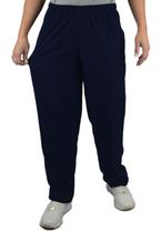 Calça sem forro Feminina Tactel com elastano P ao G1