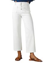 Calça Sidefeel Pantalona Cintura Alta Branca Tamanho 8 Calça Sidefeel Pantalona Cintura Alta Branca Tamanho 8