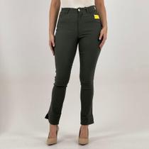 Calça Size Tecido Reta Feminina