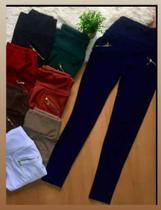 Calça skinne com zipper