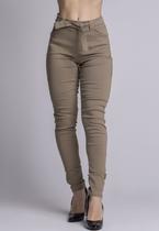 Calça Skinny Bengaline Slim Feminina Roupa Casual