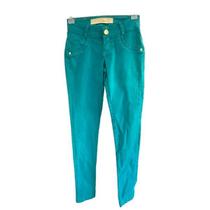 Calça Skinny De Sarja Esmeralda OnTop Calça Skinny De Sarja Esmeralda OnTop