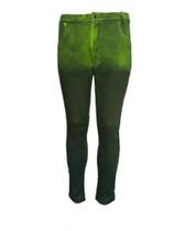 Calça Skinny em Sarja Stretch Degradê Verde