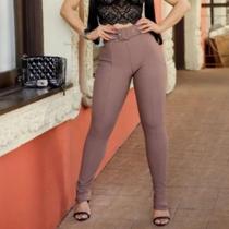 Calça Skinny Feminina Malha Pop Elegante Tecido Sofisticado Premium Calça Skinny Feminina Malha Pop Elegante Tecido Sofisticado Premium