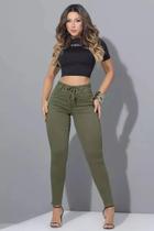Calça Skinny Hot Pants Cintura Alta Lançamento Pit Bull-87281 Calça Skinny Hot Pants Cintura Alta Lançamento Pit Bull-87281