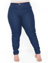 Calça Skinny Jeans Feminina modeladora Plus Size cintura alta lycra/elastano moda tendencia