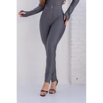 Calça Skinny Montaria Zíper Frente Malha Prad Original Calça Skinny Montaria Zíper Frente Malha Prad Original