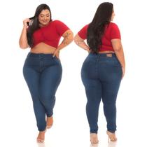 Calça Skinny Plus Size Jeans Taiga Faraya Lycra Top