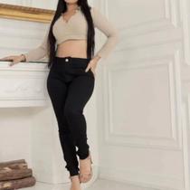 Calça Skinny Preta Feminina Premium Levanta Bumbum Modela o corpo Calça Skinny Preta Feminina Premium Levanta Bumbum Modela o corpo