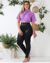 Calça Skinny Tecido Prada,Zíper Tratorado Na Cintura Calça Skinny Tecido Prada,Zíper Tratorado Na Cintura