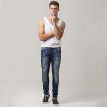 Calça Skinny Zune Jeans Masculina Estonada Moderna Dia a Dia