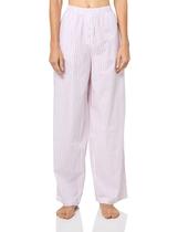 Calça Sleep Pant florence by mills feminina branca com listras rosa