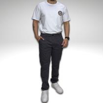 Calça Slim Chino Chumbo Com Elastano Lee Original