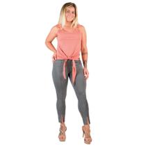 Calça Slim com Fenda Catwalk Feminina