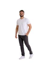 Calca Slim esport Fino Masculino Sarja - Brim Grafite- Cinza com Elastano Amel Jeans Calca Slim esport Fino Masculino Sarja - Brim Grafite- Cinza com Elastano Amel Jeans