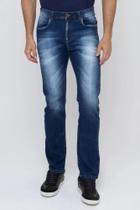 Calça slim masculina jeans escuro Calça slim masculina jeans escuro